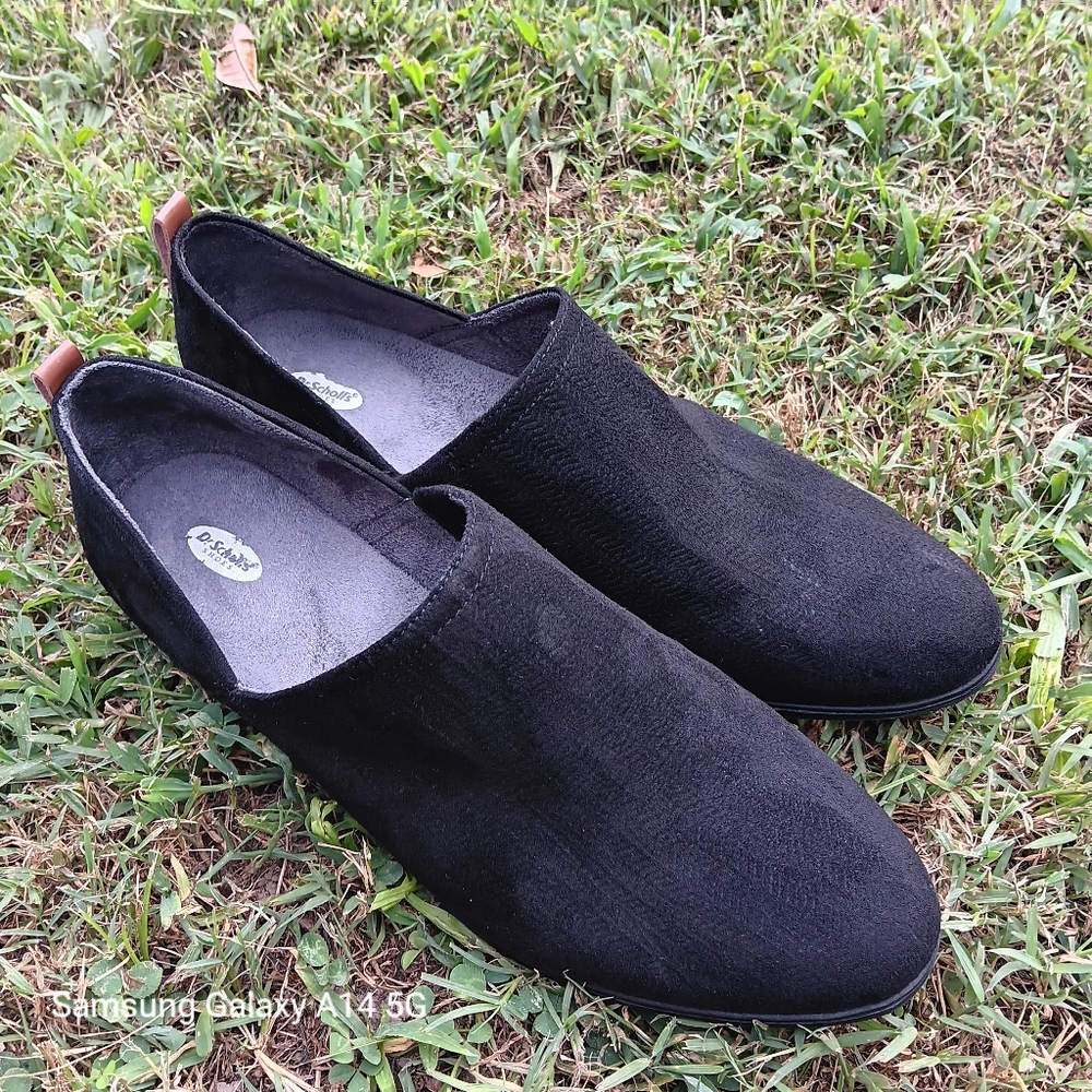 Dr. Scholl's Oxford Suede Shoes Women's Loafer 11M Black Slip-on